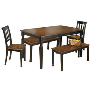 KELLY CLARKSON HOME Secco 5-Piece Dining Set with Wood Chairs