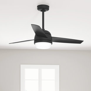 HUNTER FAN 48" Midtown 3 - Blade Standard Ceiling Fan with Remote Control and Light Kit Included