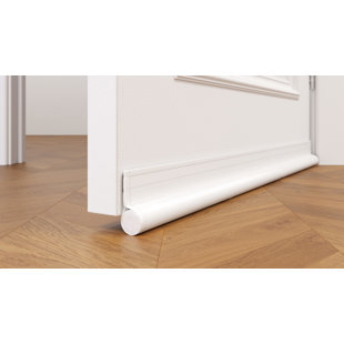 MCDILS Under Door Draft Blocker - Door Draft Stopper 32 To 38 Inches - Weatherproofing Door Seal Strip - Draft Stopper For Bottom Of Door - Noice Reduction Sound Proof Door Draft Blocker White