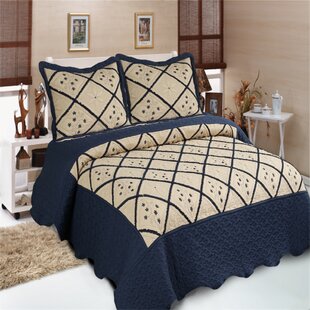 GLORY HOME DESIGN Traditional Percale Quilt Set