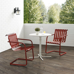 HASHTAG HOME Landyn 2 - Person Round Outdoor Dining Set