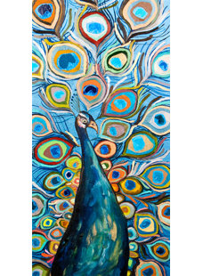 GREENBOX ART " Peacock Metallic Ocean " by Eli Halpin