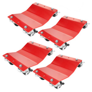 FLEMING SUPPLY Car Dolly with Heavy-Duty Roller Wheel Casters - Under Vehicle Tire Skates by Pentagon (Set of 4)