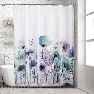 HOUSE OF HAMPTON® Adynn Floral Shower Curtain