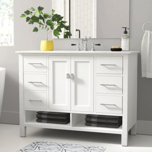 ZIPCODE DESIGN™ Skye 48'' Single Bathroom Vanity with Quartz Top