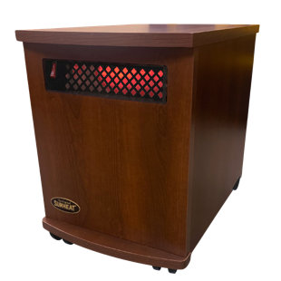 SUNHEAT International 1500 Watt 5100 BTU Electric Cabinet Space Heater with Adjustable Thermostat