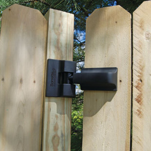 BARRETTE OUTDOOR LIVING Heavy Duty Modern Wrap Hinge Stainless Steel Black