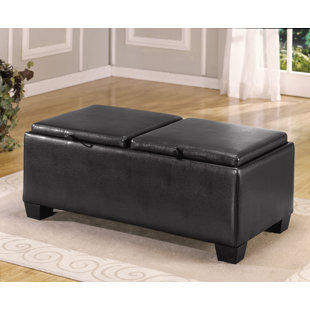 WOODHAVEN HILL Vegan Leather Ottoman
