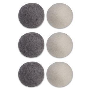 DESIGN IMPORTS Wool / Felt Dryer Balls - 6 Piece Set (Set of 6)