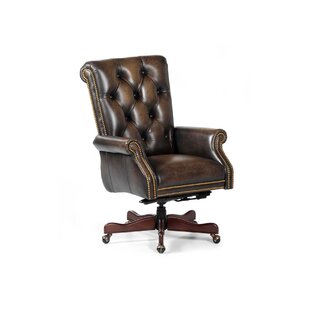 MAITLAND-SMITH Maitland Smith Upholstery Genuine Leather Executive Chair