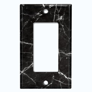 WORLDACC Marble 1-Gang Rocker Wall Plate