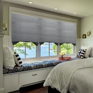 SYMPLE STUFF Semi Sheer Pleated Shade (Set of 6)