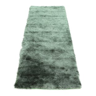 CARPETFINE Breeze Solid Colour Machine Woven Green Area Rug