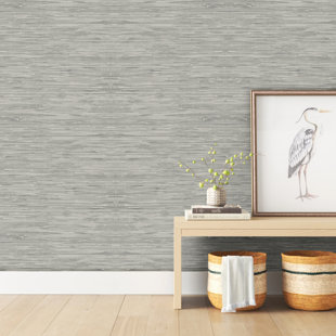 SAND & STABLE™ Charleigh Grasscloth Peel and Stick Wallpaper
