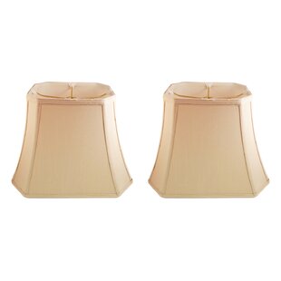 ROYAL DESIGNS Silk Rectangle Lamp Shade (Set of 2)