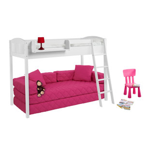 LILOKIDS Hochbett NELE Landhaus, umbaubares Kinderbett 150 cm, 90 x 200 cm