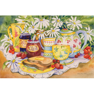 ROSALIND WHEELER " Jam And Jelly " by Kathleen Parr McKenna Painting Print