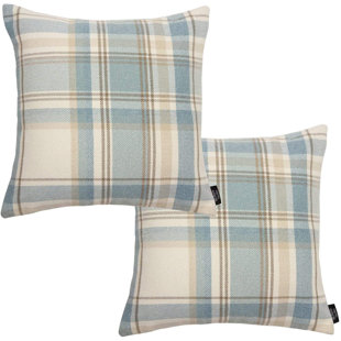 MCALISTERTEXTILES Plaid Throw Pillow