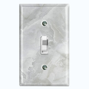 WORLDACC Patterned 1 - Gang Toggle Light Switch Standard Wall Plate