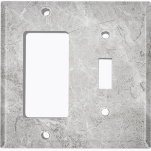 WORLDACC Patterned 2 - Gang Standard Combination Wall Plate