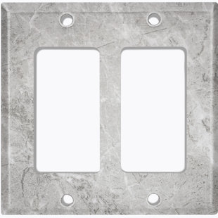 WORLDACC Patterned 2 - Gang Rocker Standard Wall Plate