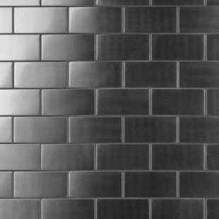 MEROLA TILE Alloy 3" x 6" Metal Metal Look Subway Wall Tile