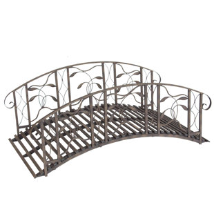 4D CONCEPTS Coral Coast Willow Creek Metal Garden Bridge