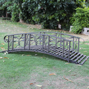 4D CONCEPTS Coral Coast Willow Creek Metal Garden Bridge