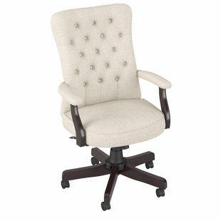 LAUREL FOUNDRY MODERN FARMHOUSE® Huckins Vinyl Executive Chair