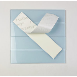 ABOLOS Metro 3 in. x 12 in. Glass Straight Edge Subway Wall & Pool Tile