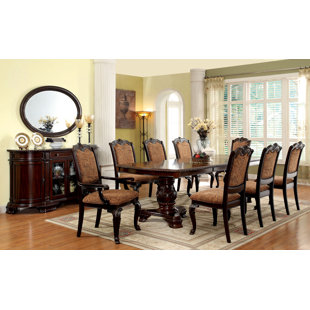 BLOOMSBURY MARKET Amalah 9 - Piece Extendable Double Pedestal Dining Set