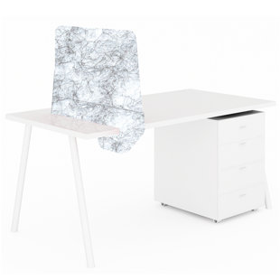 ECOPRIVACY ACOUSTIC Slide Fabric 1 Panel Desk Partition