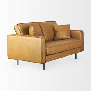 UNION RUSTIC Annunciato 65'' Leather Loveseat