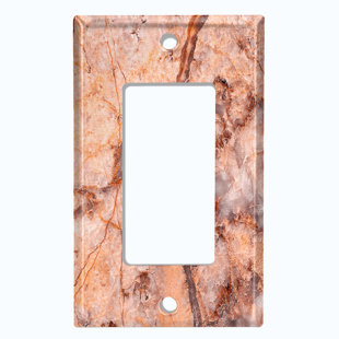 WORLDACC Patterned 1 - Gang Rocker Standard Wall Plate