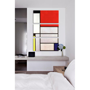 ICANVAS 'Tableau l, 1921' by Piet Mondrian - Wrapped Canvas Graphic Art Print