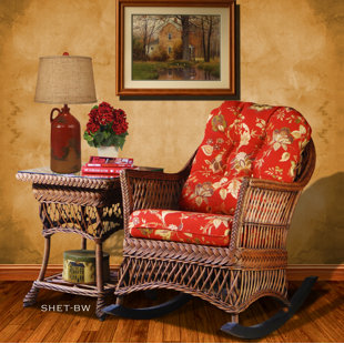 SPICE ISLANDS WICKER Wicker Rocker and End Table