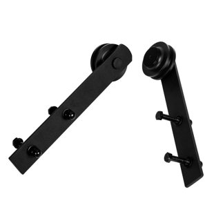 ATT Carbon Steel Sliding Standard Double Barn Door Hardware Kit