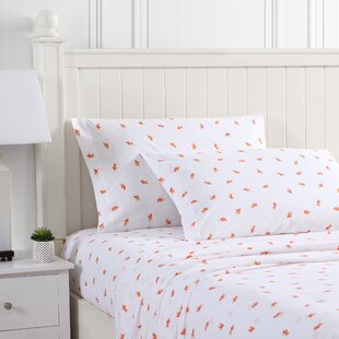 POPPY & FRITZ Goldfish Goldfish 200 Thread Count 100% Cotton Sheet Set