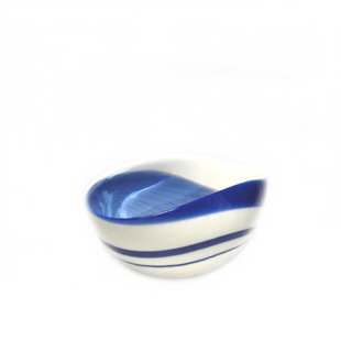MURANO ART COLLECTION Murano Glass Indigo Decorative Bowl