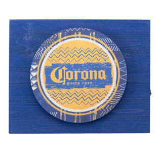AMERICAN ART DECOR Corona Beer Metal Backlit LED Sign – 15” X 18"