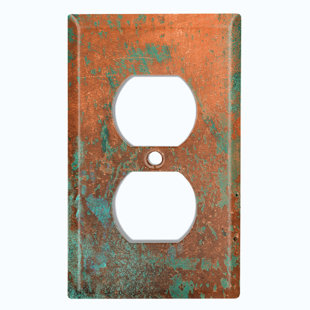 WORLDACC Patterned 1 - Gang Duplex Outlet Standard Wall Plate