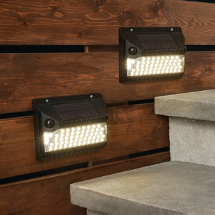 WESTINGHOUSE LIGHTING 1 - Head LED Solar Powered Dusk to Dawn Outdoor Security Wall Pack with Motion Sensor (Set of 2)