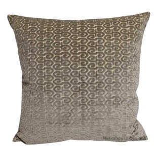 METROHOUSE DESIGNS Scalamandre Geometric Velvet Throw Pillow
