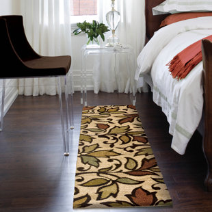 THE CONESTOGA TRADING CO. Conestoga Getty Floral Bisque Stain Resistant Area Rug