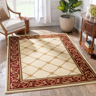 WELL WOVEN Geometric Machine Woven Ivory Area Rug