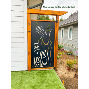 CORE LANDSCAPE PRODUCTS Life of the Wolf Decorative Privacy Screen PVC 2' x 4'