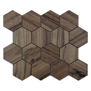 ILLUSSO 11.5'' W x 10'' L Aluminum Peel and Stick Mosaic Tile