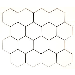 ILLUSSO Madison 11.75'' W x 11.6'' L Aluminum Peel and Stick Mosaic Tile