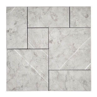 ILLUSSO 12" x 12" Aluminum Peel & Stick Mosaic Tile