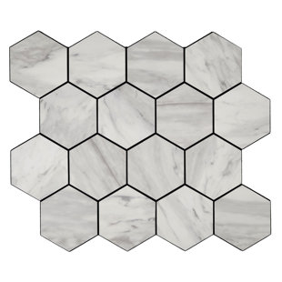 ILLUSSO 11" x 11" Aluminum Peel & Stick Mosaic Tile